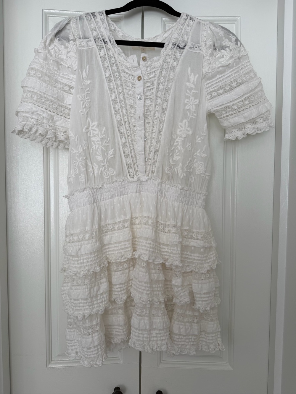 LoveShackFancy white Quincy dress Medium - Picture 2 of 7